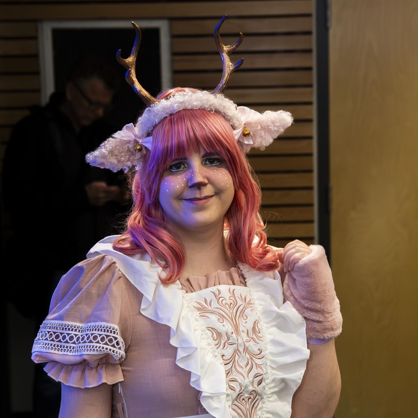 Woman in cosplay at WCSFA's 2024 MiniCon: Here Be Dragons. (photo © STUART PRESTON)